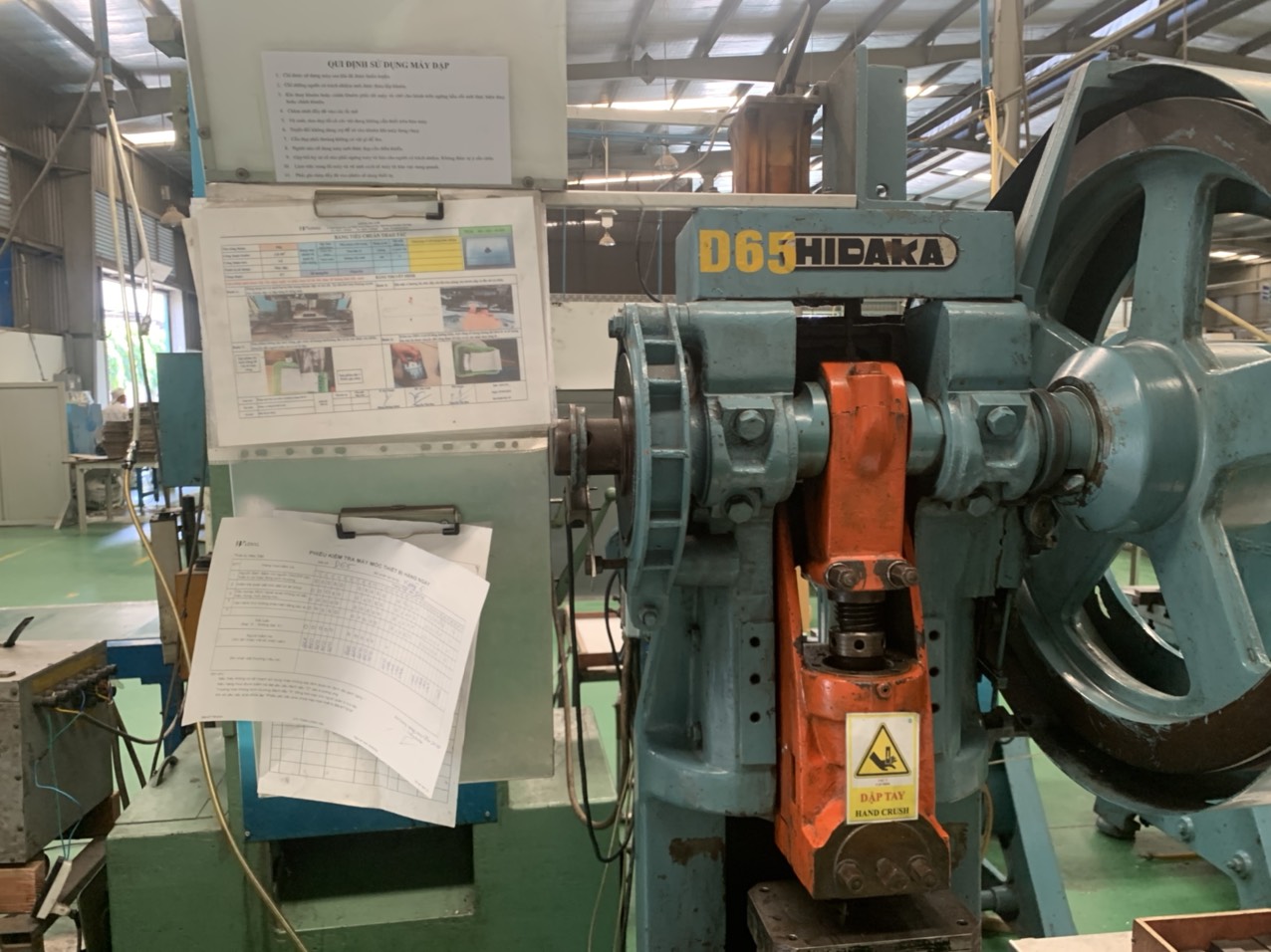Standard record post on a machine.jpg